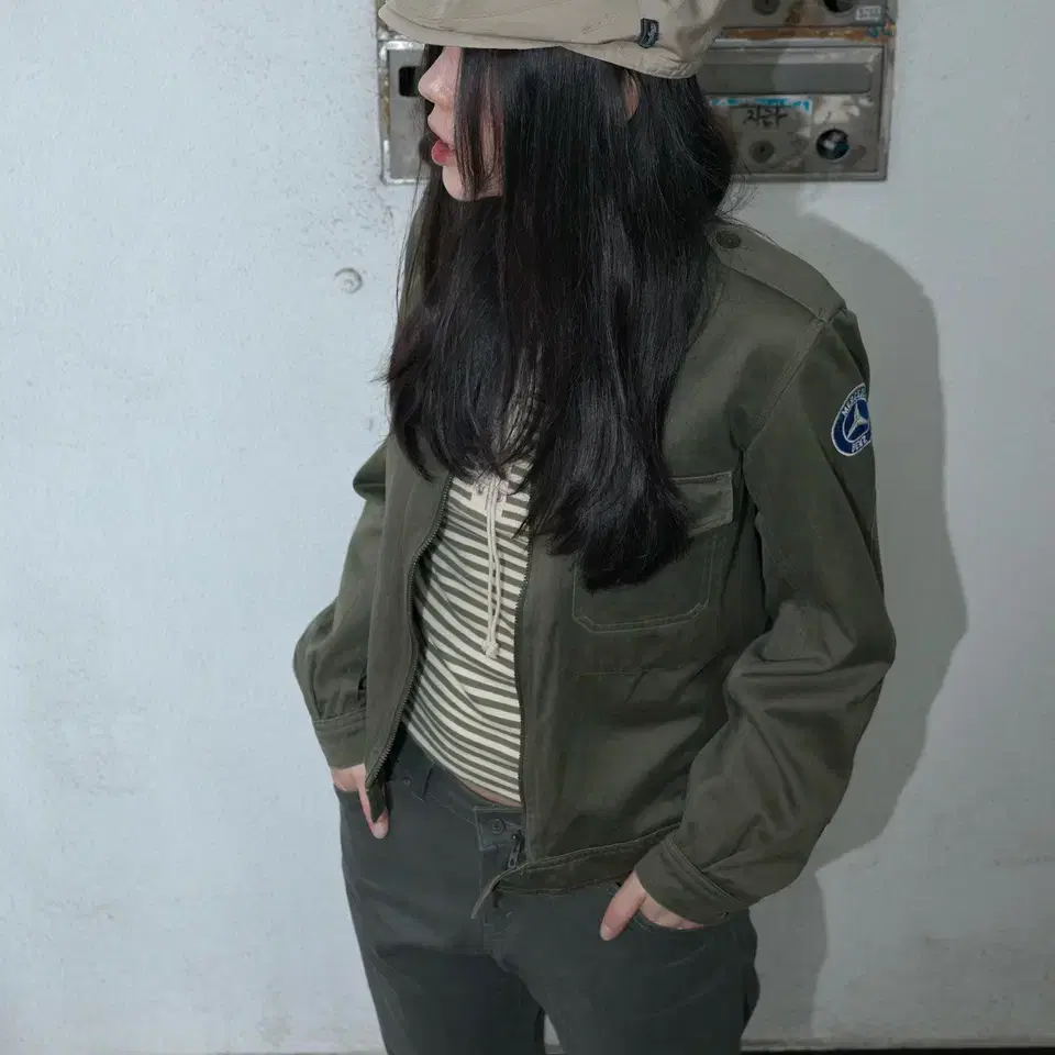 70s french army utility blouson jacket