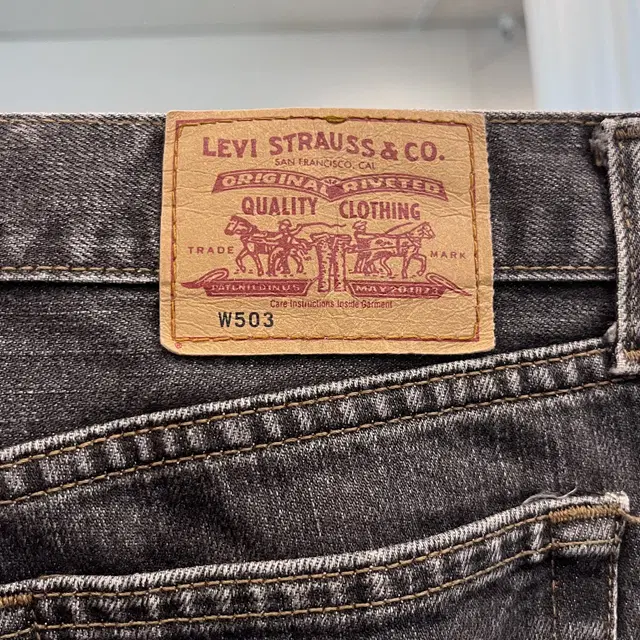 00s Levis 리바이스 503 흑청 데님 팬츠 (28-29inch)