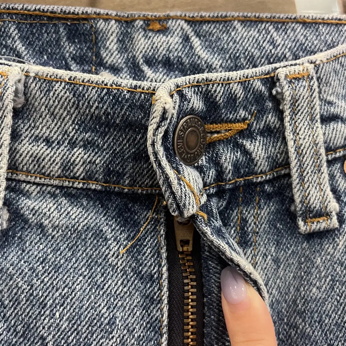 90s Levis 리바이스 550 데님 팬츠 (made in USA)