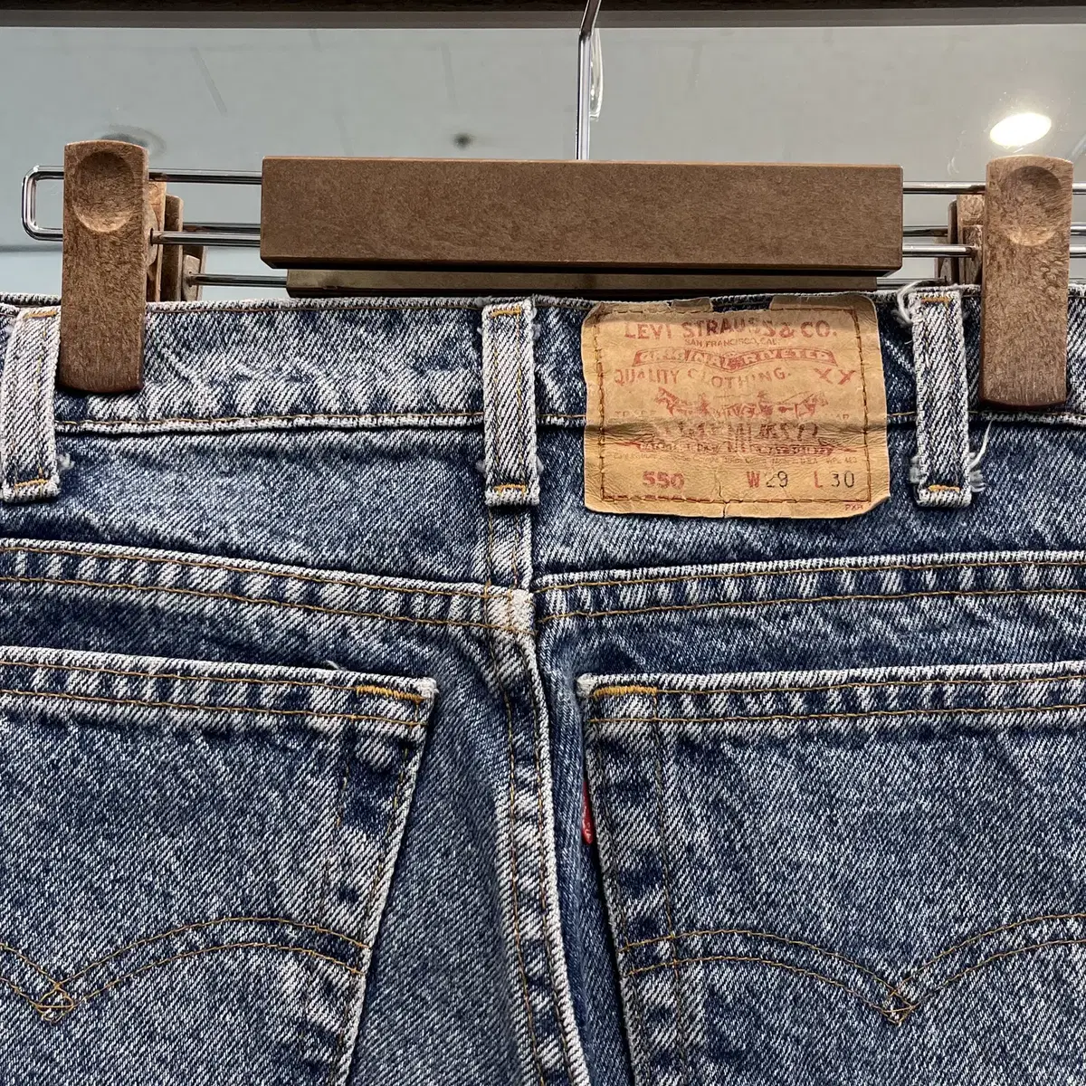 90s Levis 리바이스 550 데님 팬츠 (made in USA)