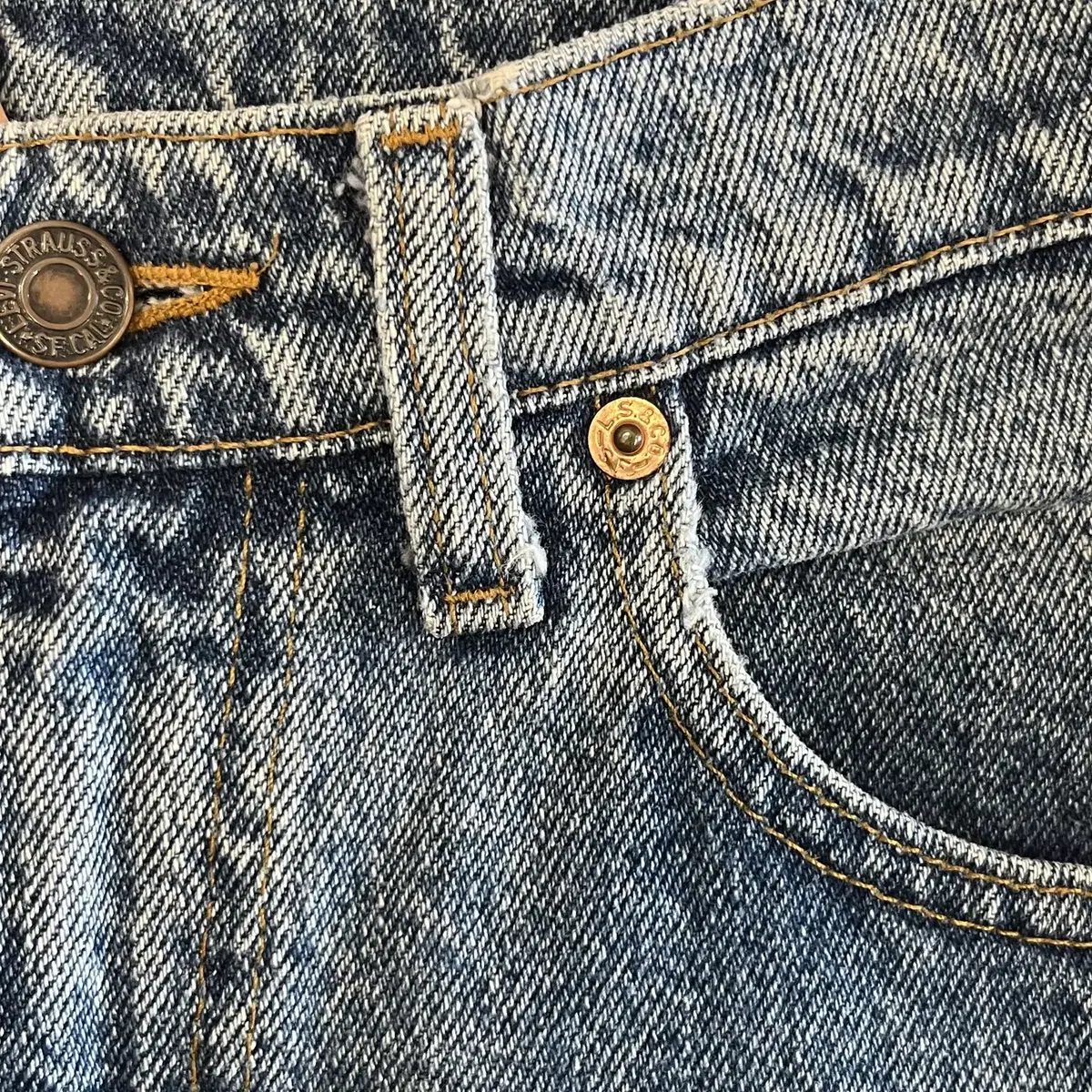 90s Levis 리바이스 550 데님 팬츠 (made in USA)