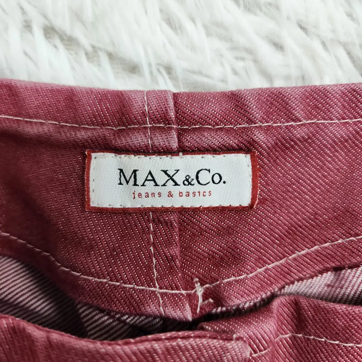 막스앤코 Max&Co 워싱 데님 팬츠 데님진 막스마라