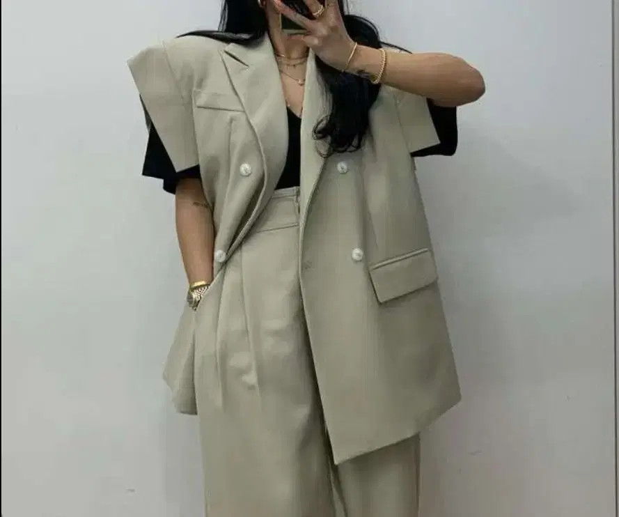 Modesty Pant Set (Vest and Two-Piece Pants)