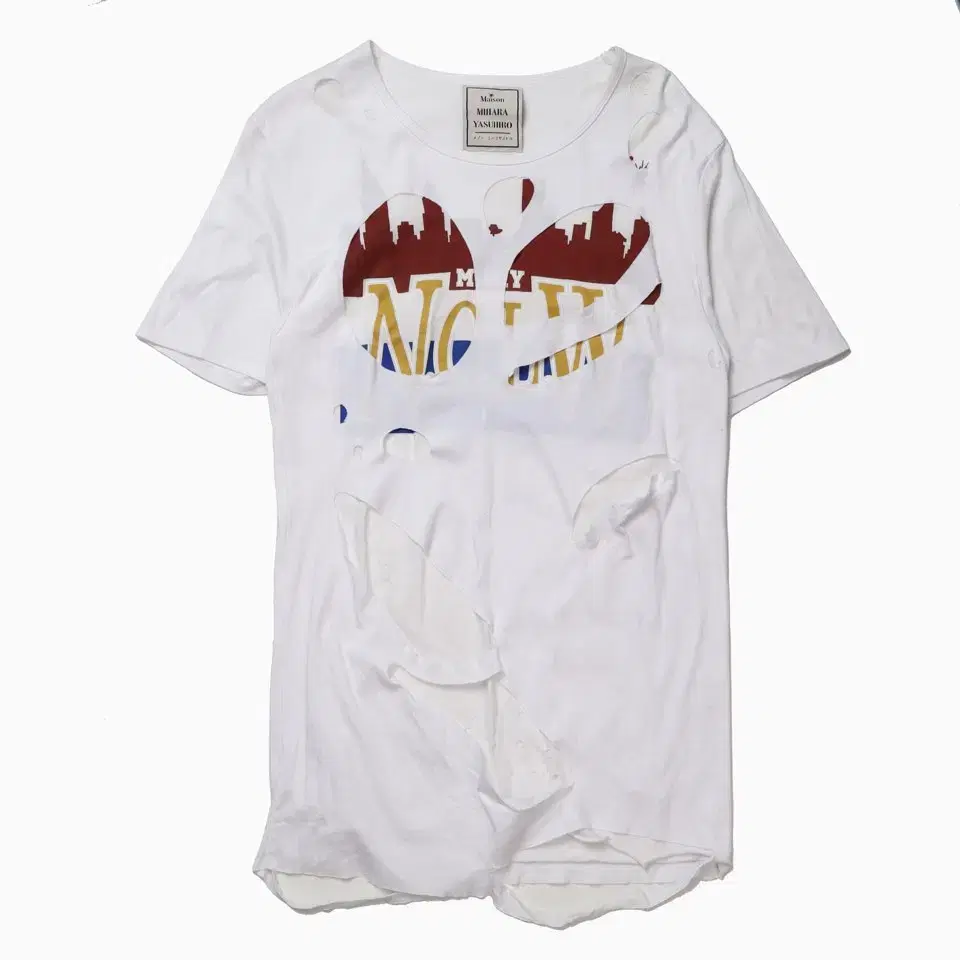 Mihara Yasuhiro Distressed T-Shirt