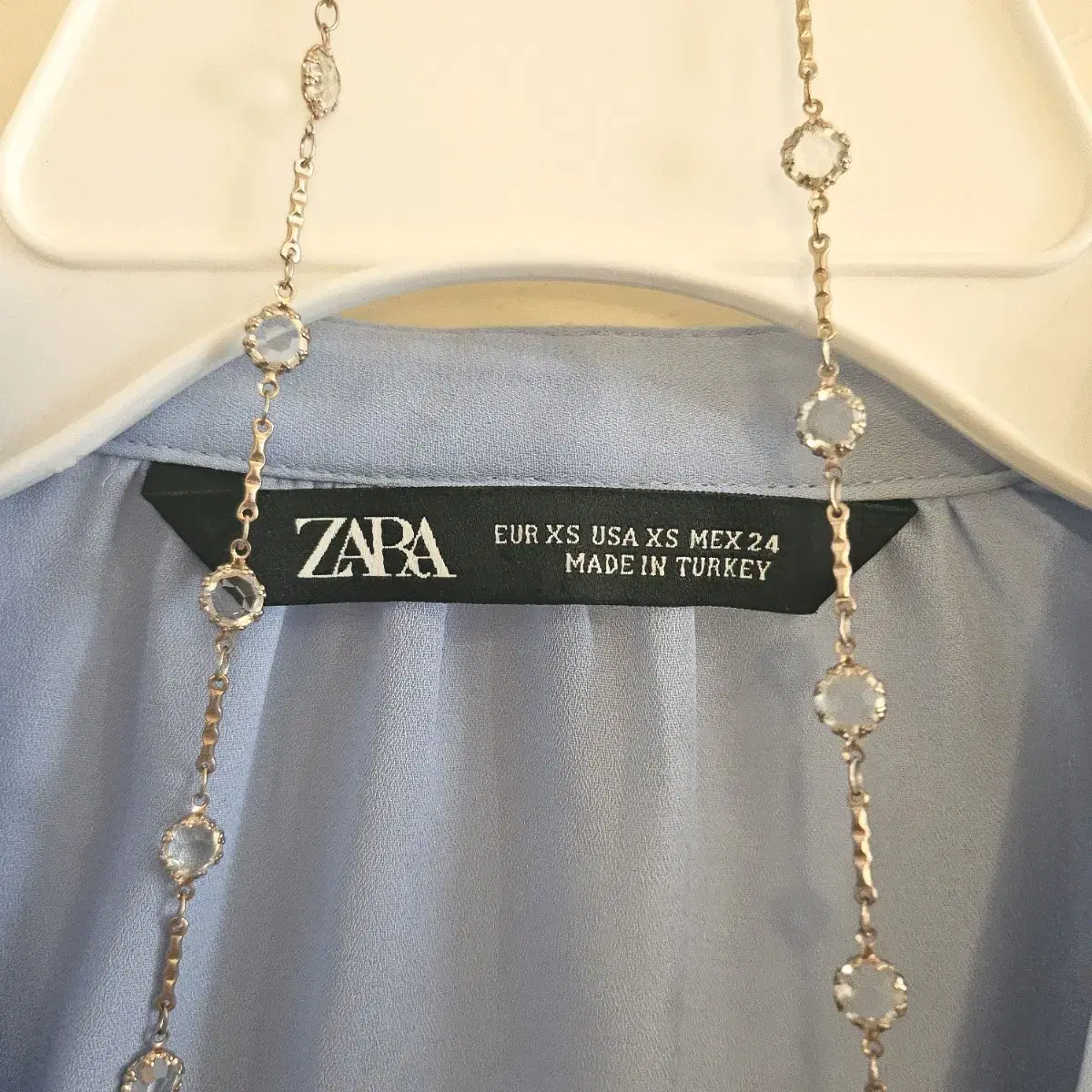 zara 자라 러플 블라우스 xs 7484 053