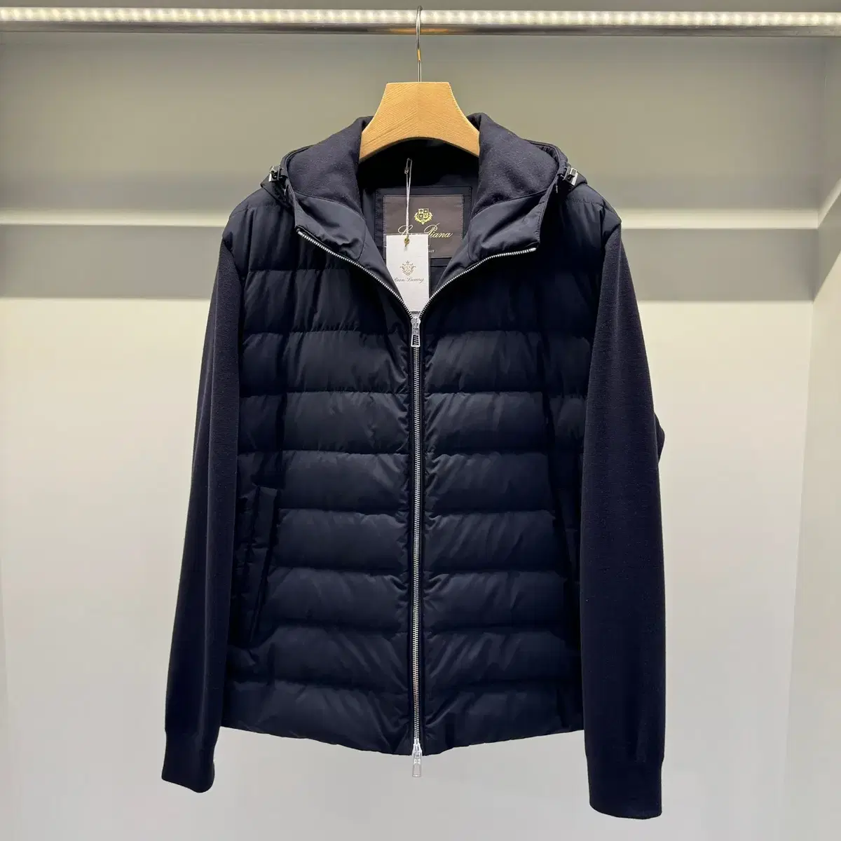 XL / 24ss Loro Piana Goose Down Knit Padded Jacket