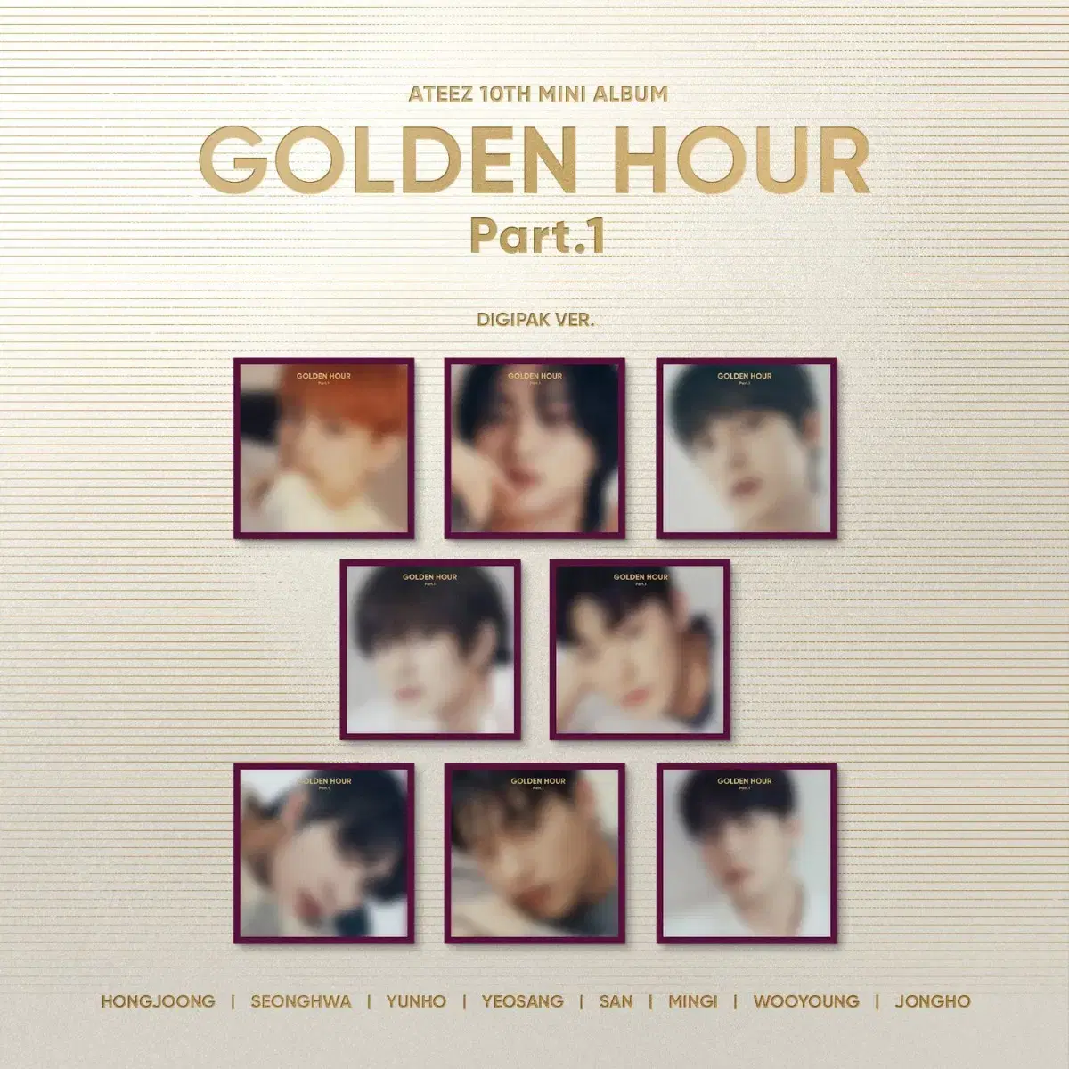 에이티즈 GOLDEN HOUR WORK 디지팩 양도 판매(현물)