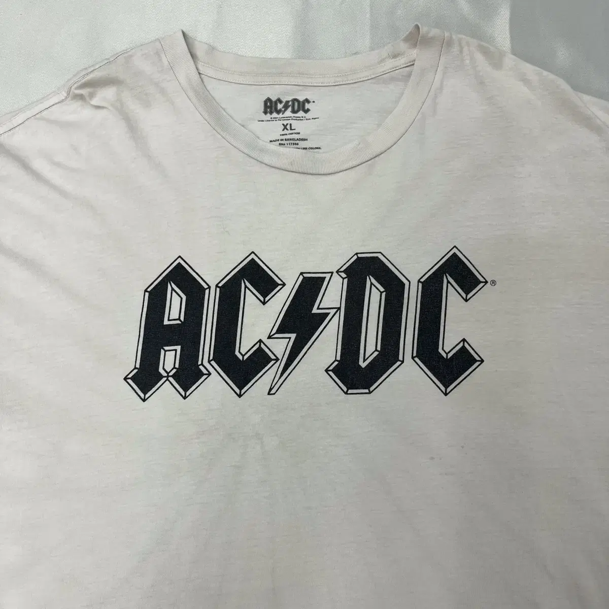 (XL) 브라바도 ACDC 반팔 티셔츠