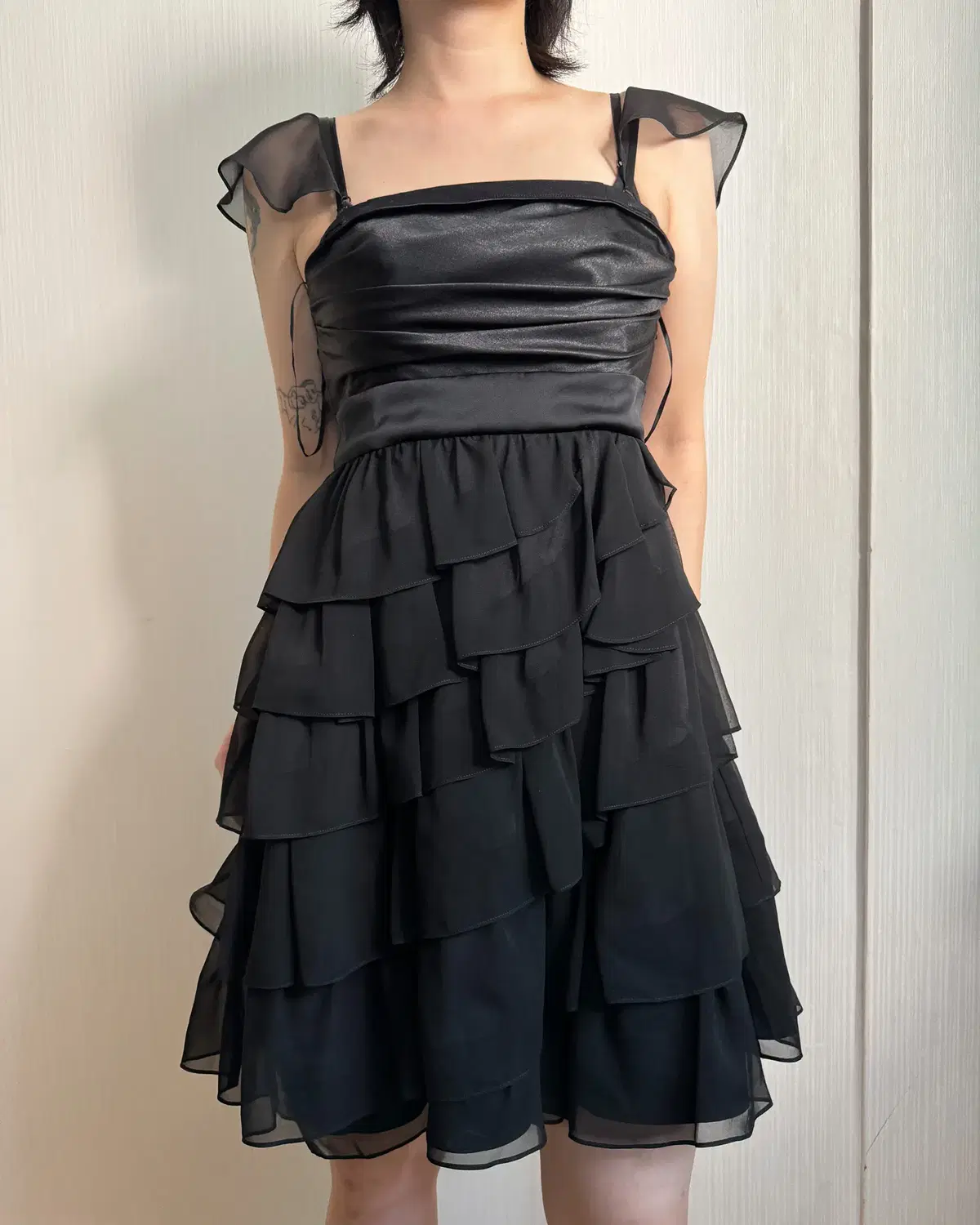 Back lace up point dark fairy mood dress