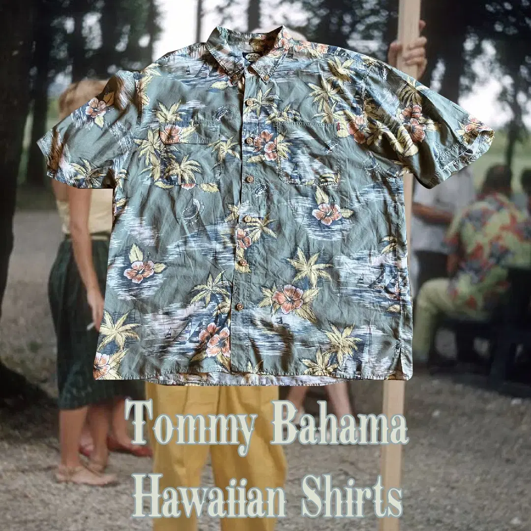 Tommy Bahama 하와이안 셔츠 XL