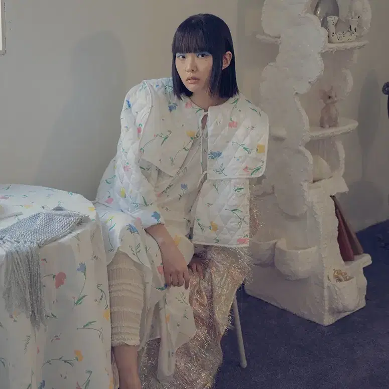 [프레클 메이드] flower cami dress/플라워 카미 드레스