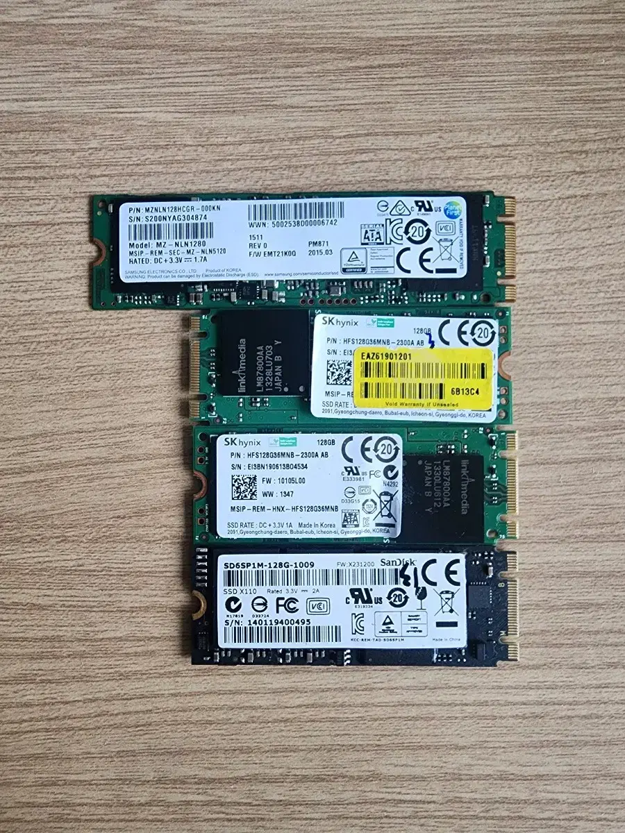 [128GB M.2 SSD] 삼성,샌디스크 M.2 SSD 128GB 판매