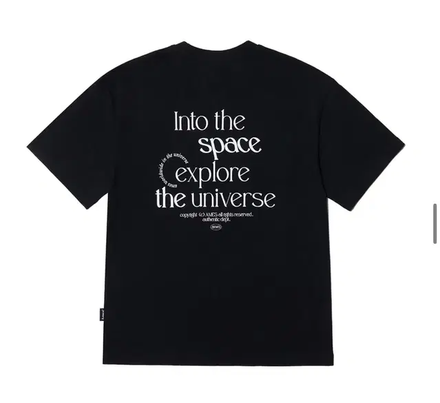 아메스  월드와이드 AW space T-shirts BK