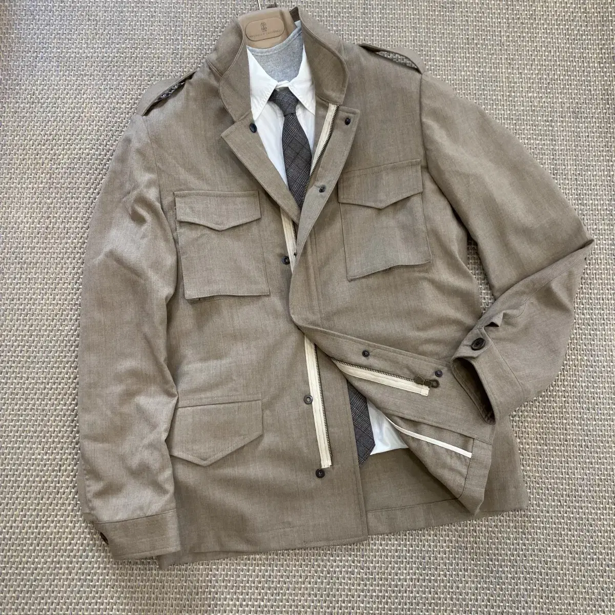 Entre Amis Napoli Italian finest virgin wool M65 field jacket