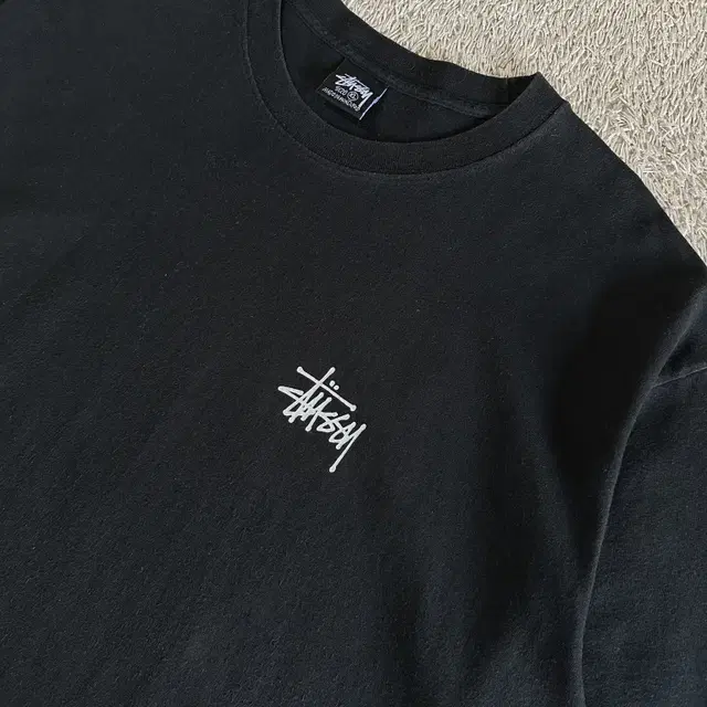 [XL] 스투시 STUSSY 베이직 로고 반팔 티셔츠 블랙