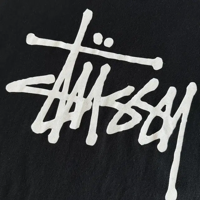 [XL] 스투시 STUSSY 베이직 로고 반팔 티셔츠 블랙