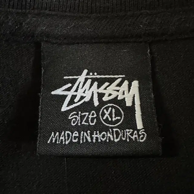 [XL] 스투시 STUSSY 베이직 로고 반팔 티셔츠 블랙