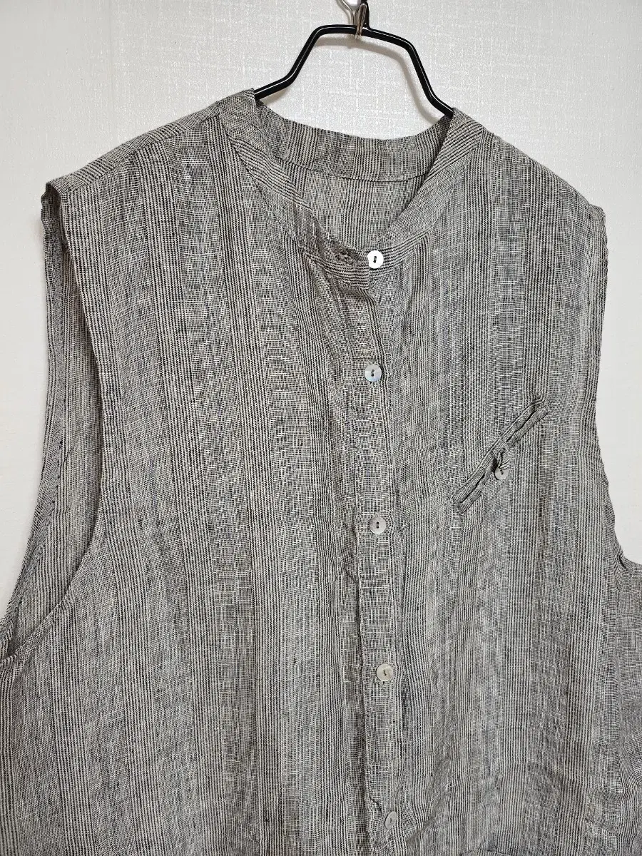 (new) linen one piece long one piece long vest nashi one piece long cardigan