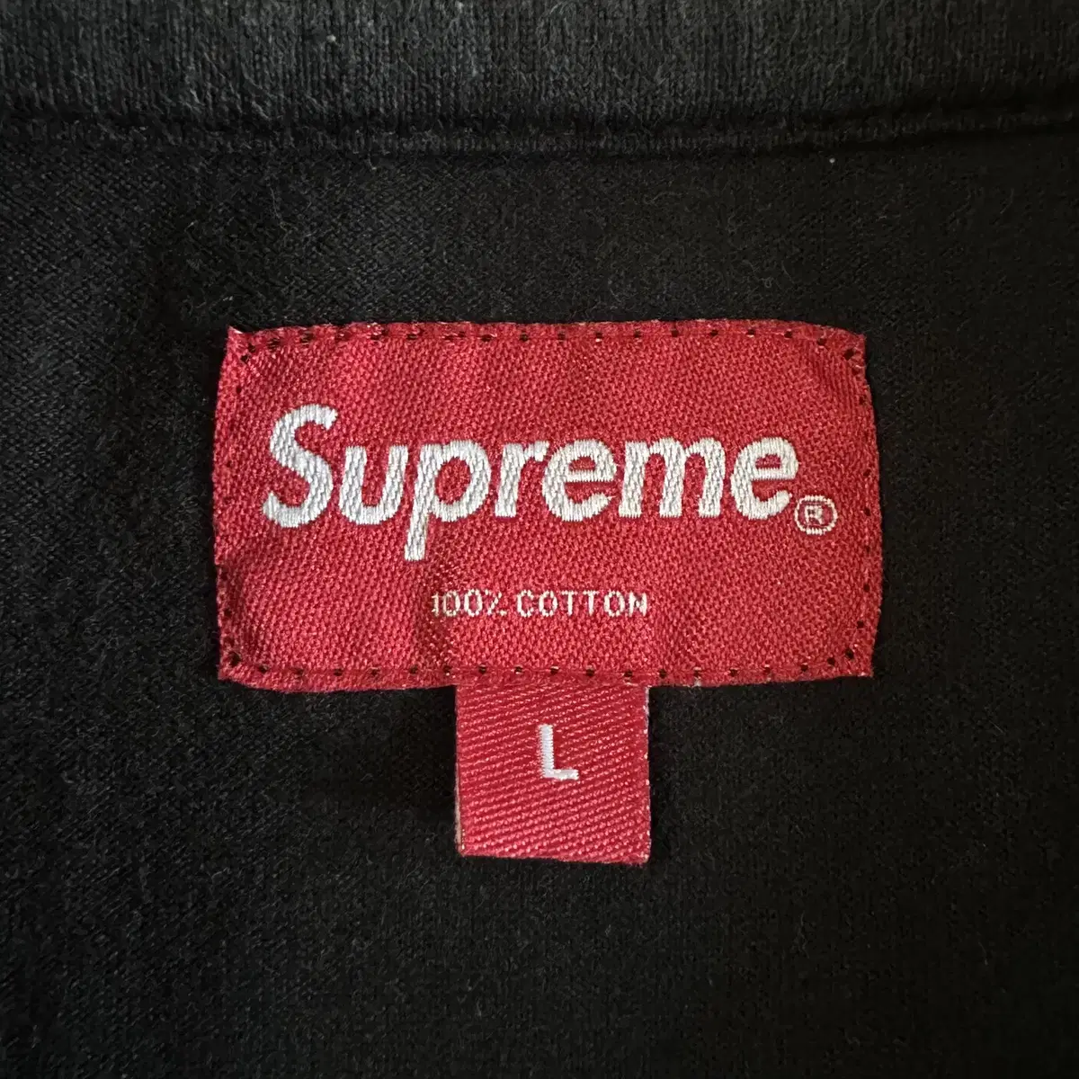 [L] 19SS 슈프림 SUPREME 스몰 박스로고 반팔 티셔츠 블랙