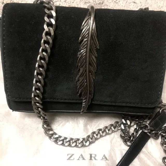 zara 자라 스웨이드 체인백