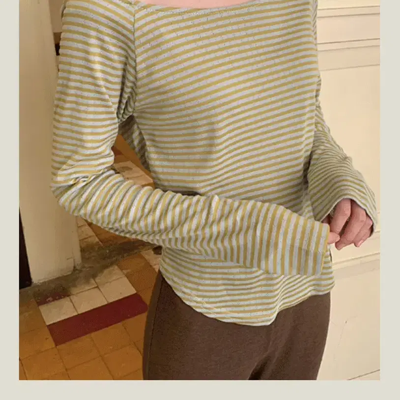 데일리마켓 alo stripe tee , cozy shirring tee