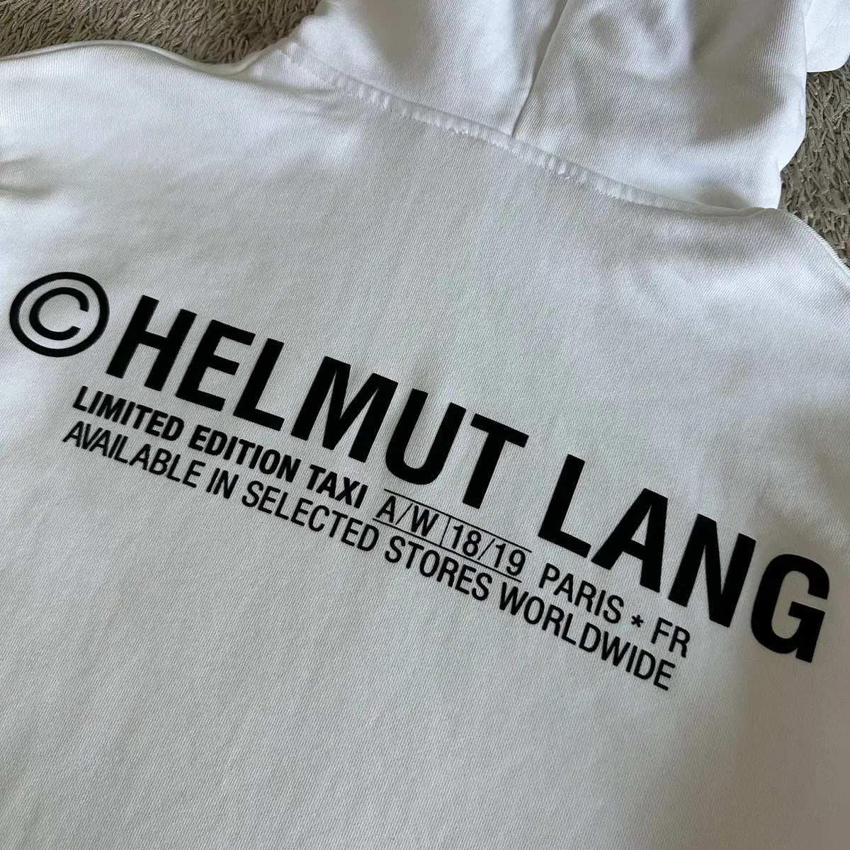 [S] 매장판) 18SS 헬무트랭 HELMUT LANG TAXI 후드티