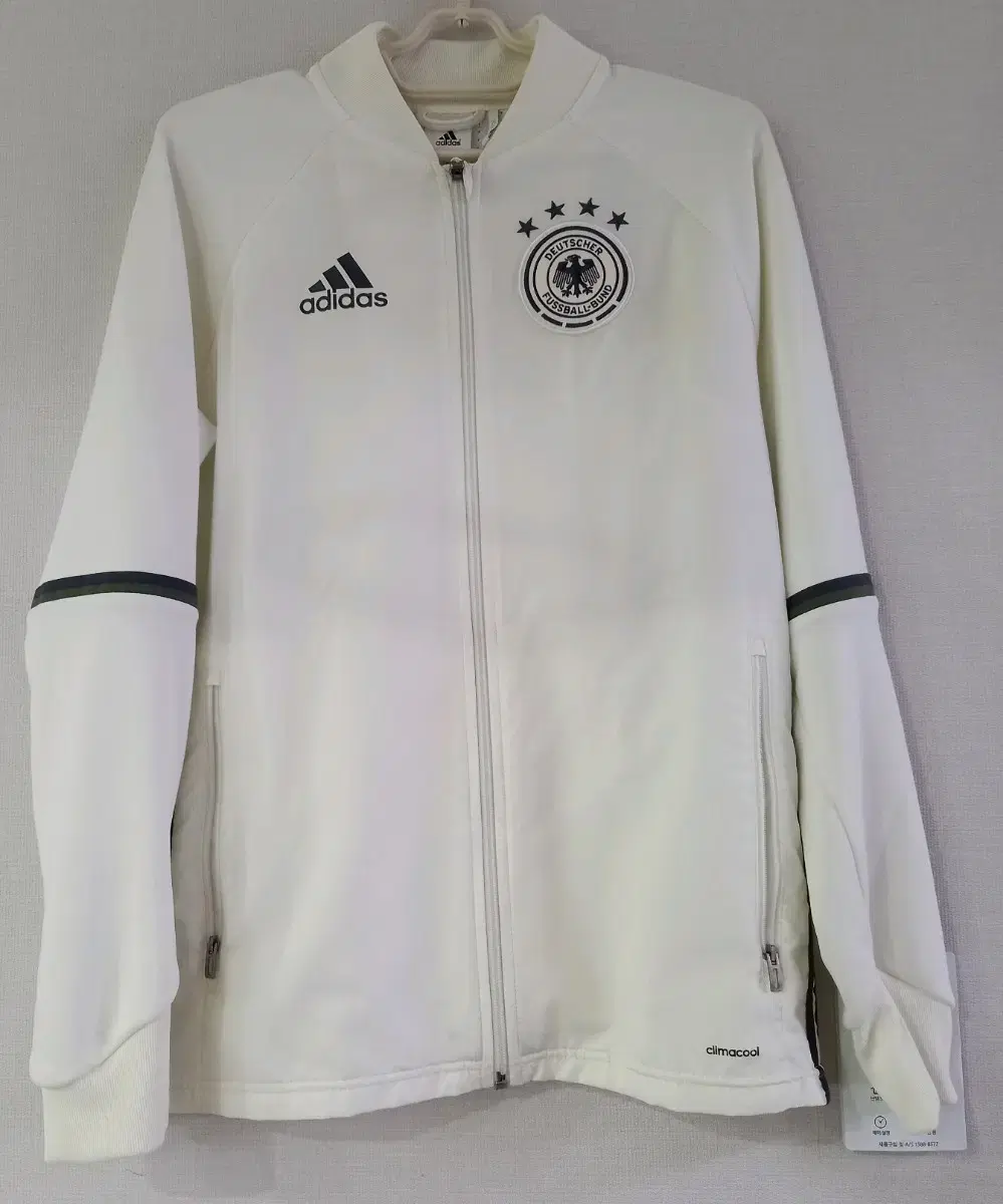 adidas Germany White White and Black Track Top Jersey Zip Up 95/M