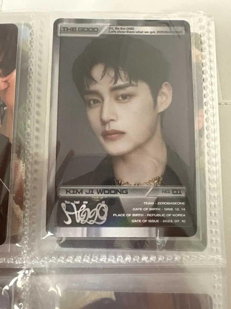 Zerobaseone zb1 Volume 3 solar Version album kim jiwoong Photocard