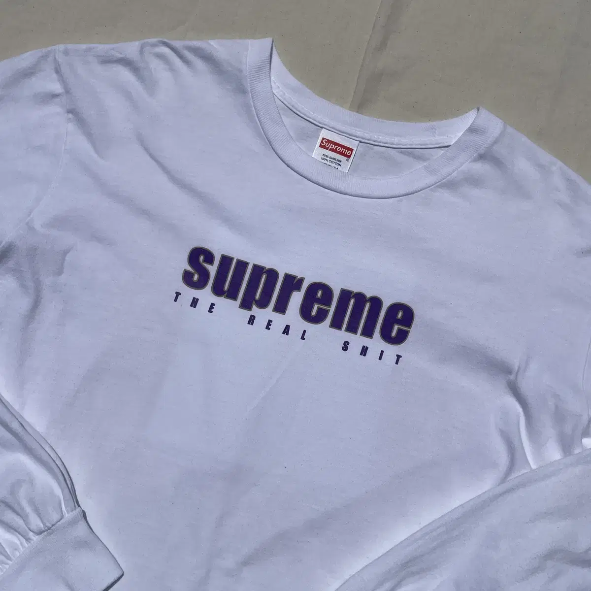 19ss Supreme 슈프림 The Real Shit 긴팔 티셔츠