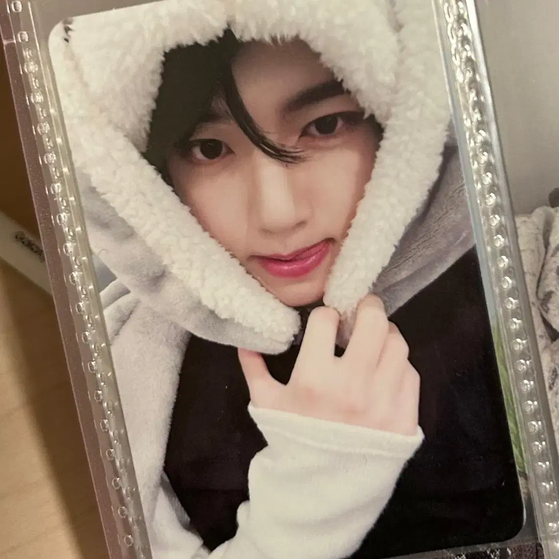 Zerobaseone han yujin Bunny Blanket Meltingpoint makestar Photocard