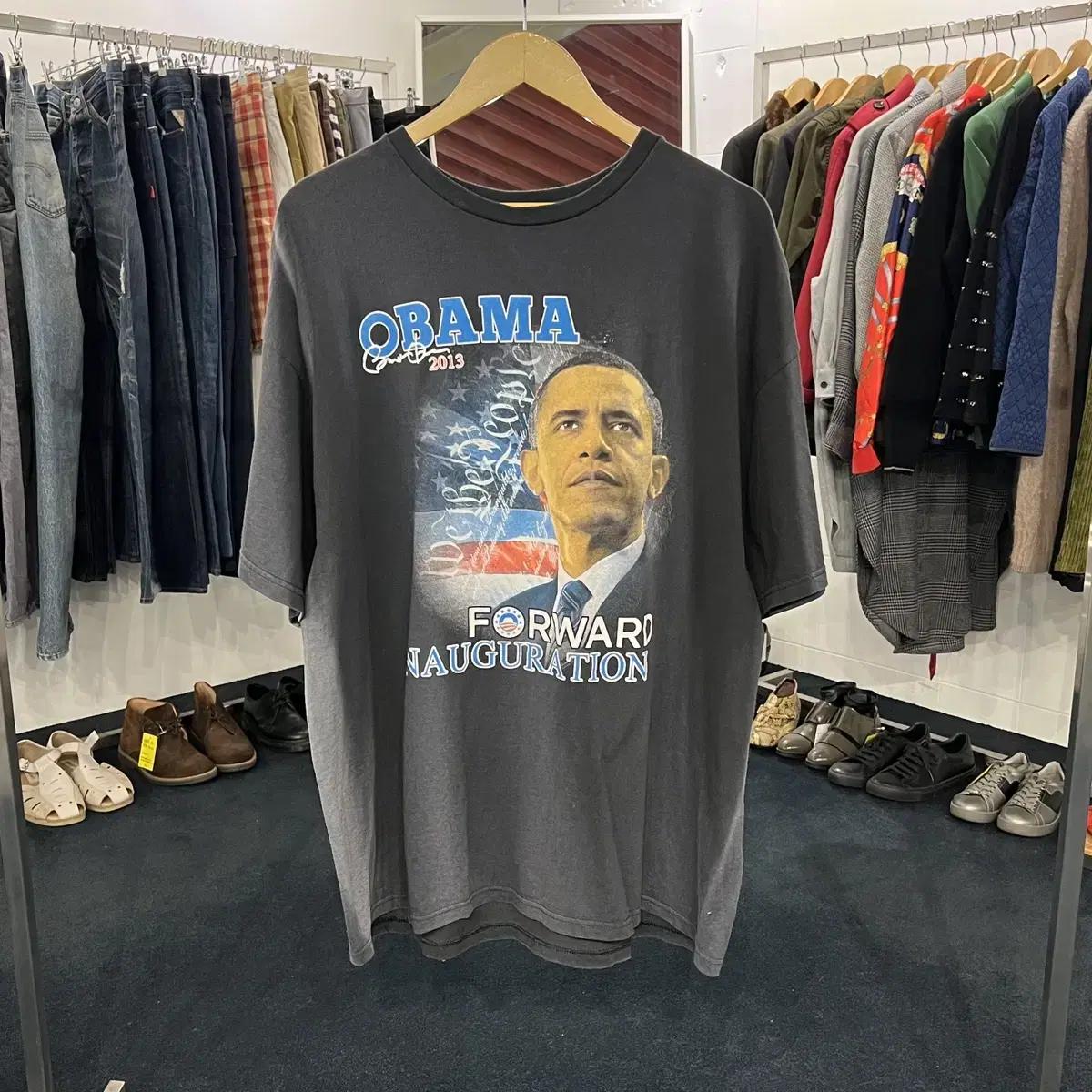 [Tacko] [2XL] Barack Obama 2013 Vintage Wrap T-Shirt