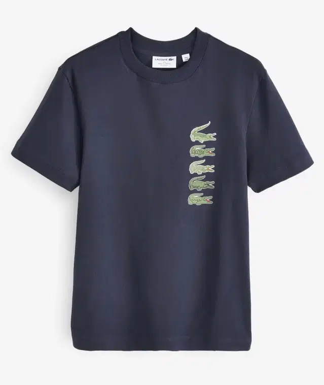 Lacoste stacked crocs navy t shirt