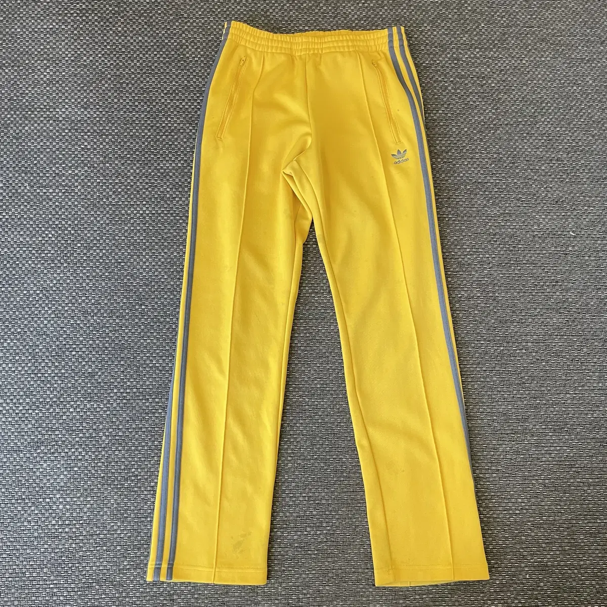 (Banding) Adidas Yellow Grey Three Stripes Logo Training Pants 100