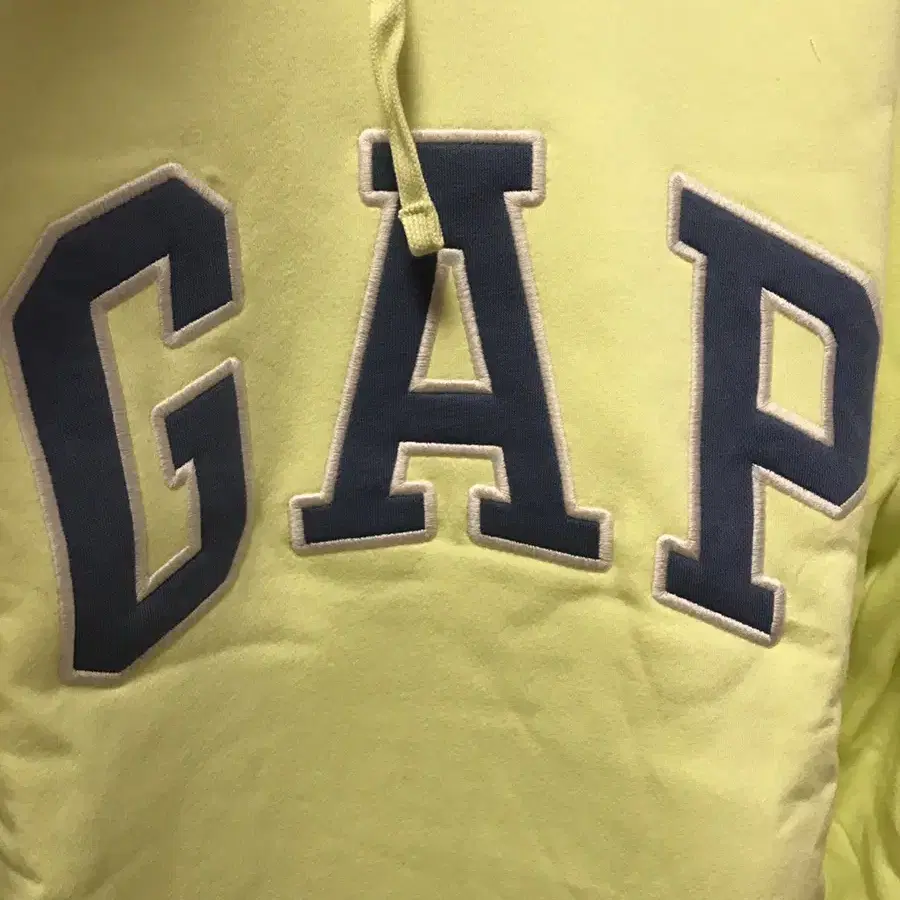 갭 GAP 형광색 라임색 후드티 후디