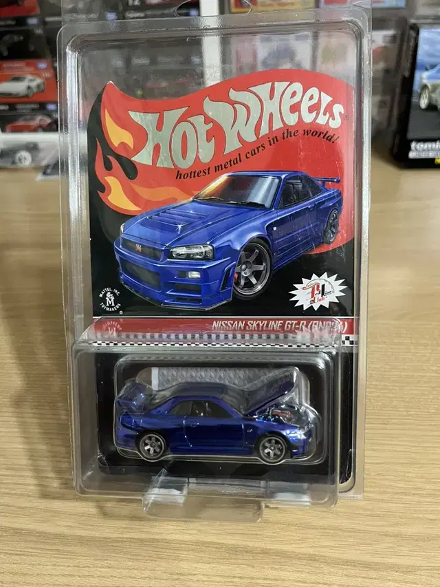 핫휠 hotwheels rlc 닛산 스카이라인 GTR r34 블루 미개봉