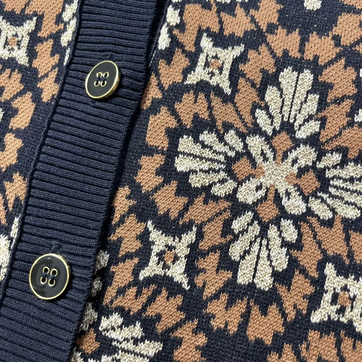 [TORY BURCH] 토리버치 글리터 니트 패턴 가디건