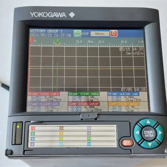 Yokogawa DX1012-3-4-2 디지털 레코더 기록계 요코가와