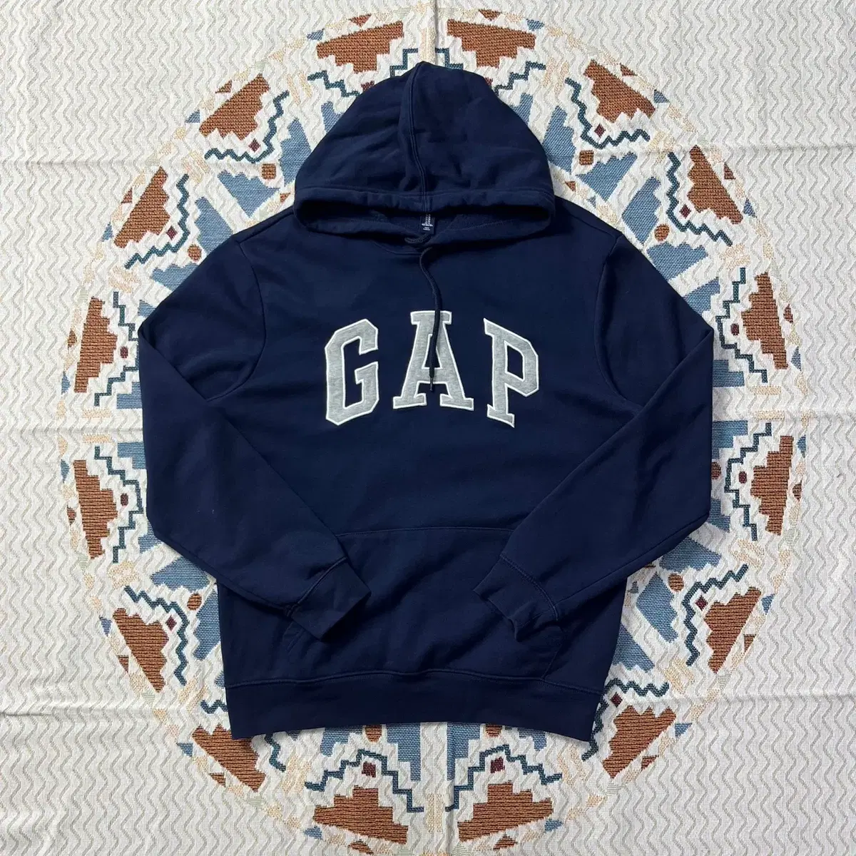 [GAP] Gap Logo Hoodie Navy/Grey