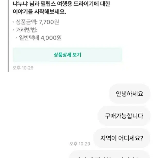 필립스 여행용 드라이기