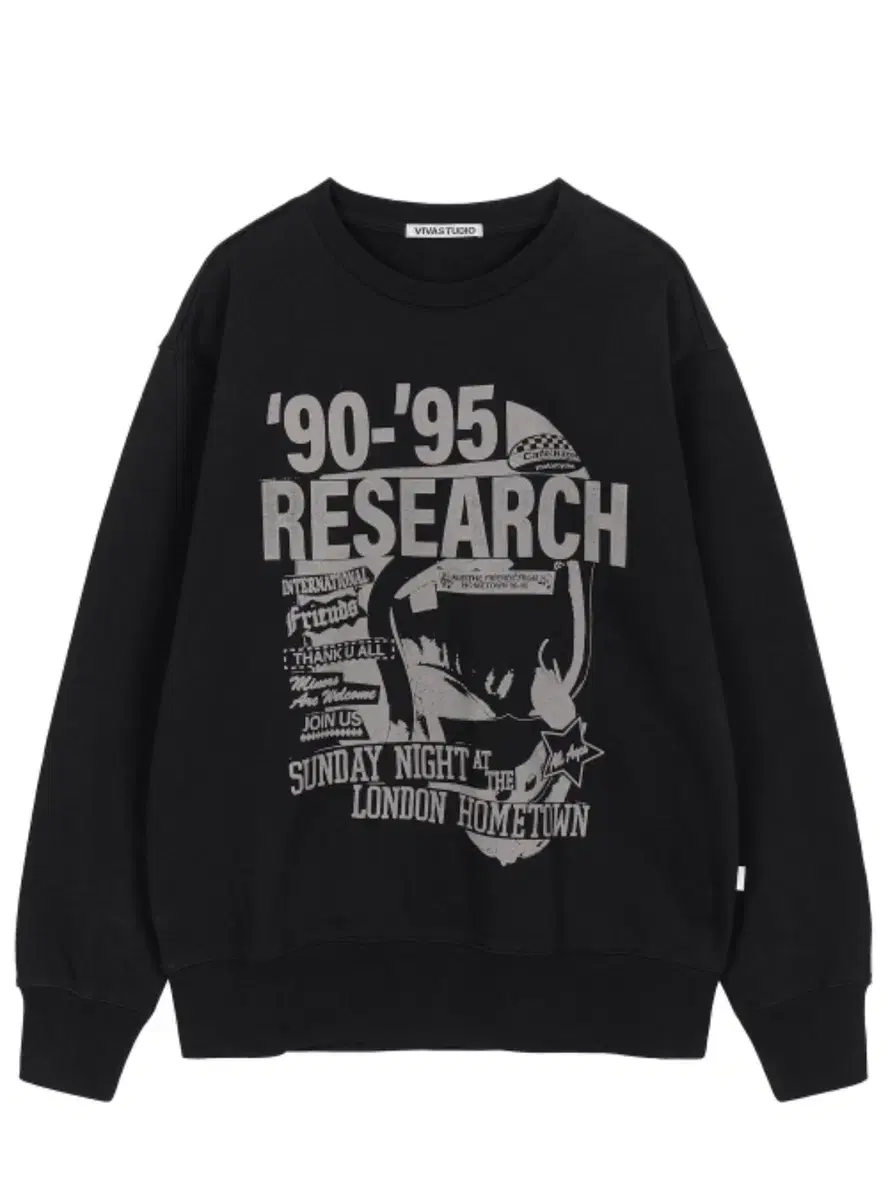 [L] Bibi Studio Research Crew Neck V-neck Top