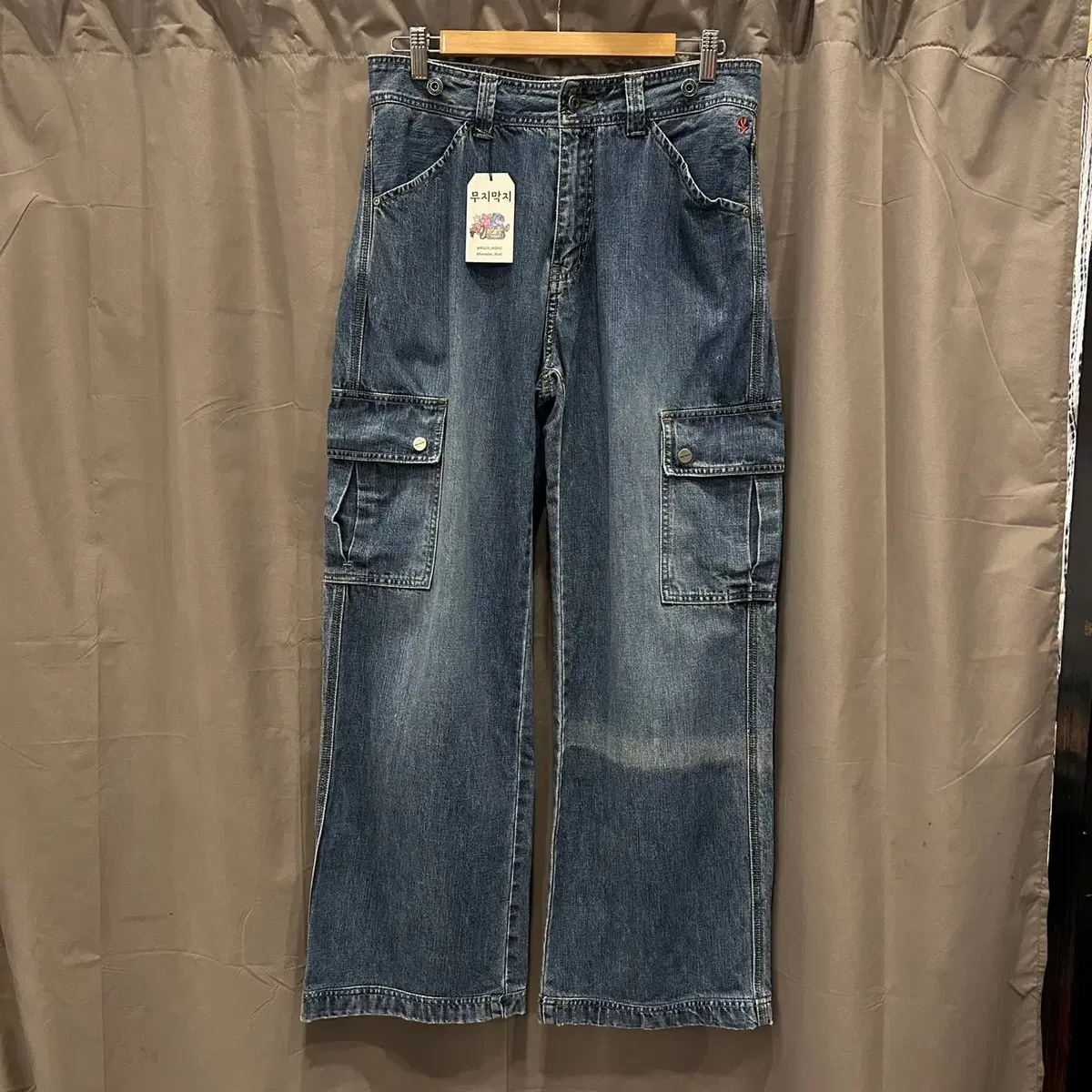 [32] ONG JEANS 빈티지 카고 데님 팬츠 청바지