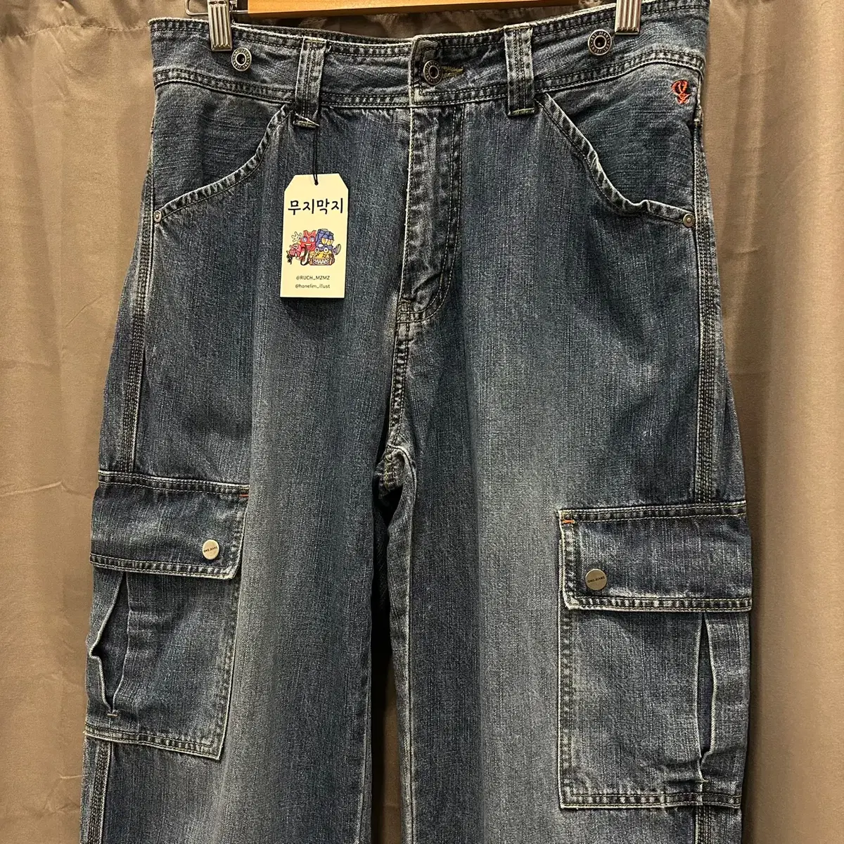 [32] ONG JEANS 빈티지 카고 데님 팬츠 청바지