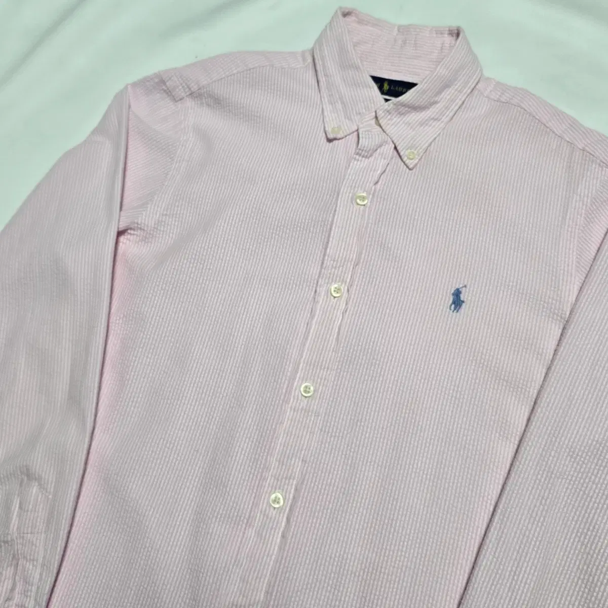 Polo Ralph Lauren Pink Seersucker Classic Fit Shirt