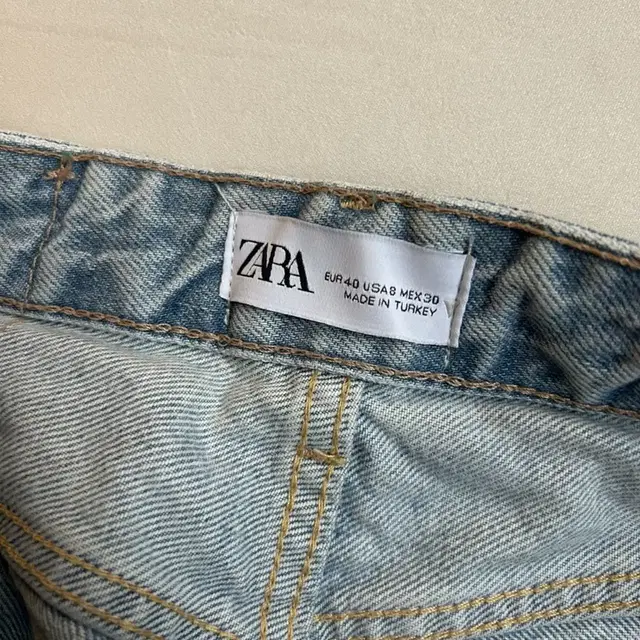 ZARA 자라 JEANS TRF WIDE LEG 디스트로이드