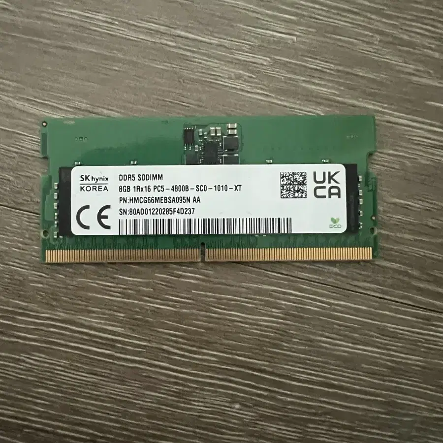 Sk 하이닉스 노트북용 ddr5 8gb 4800