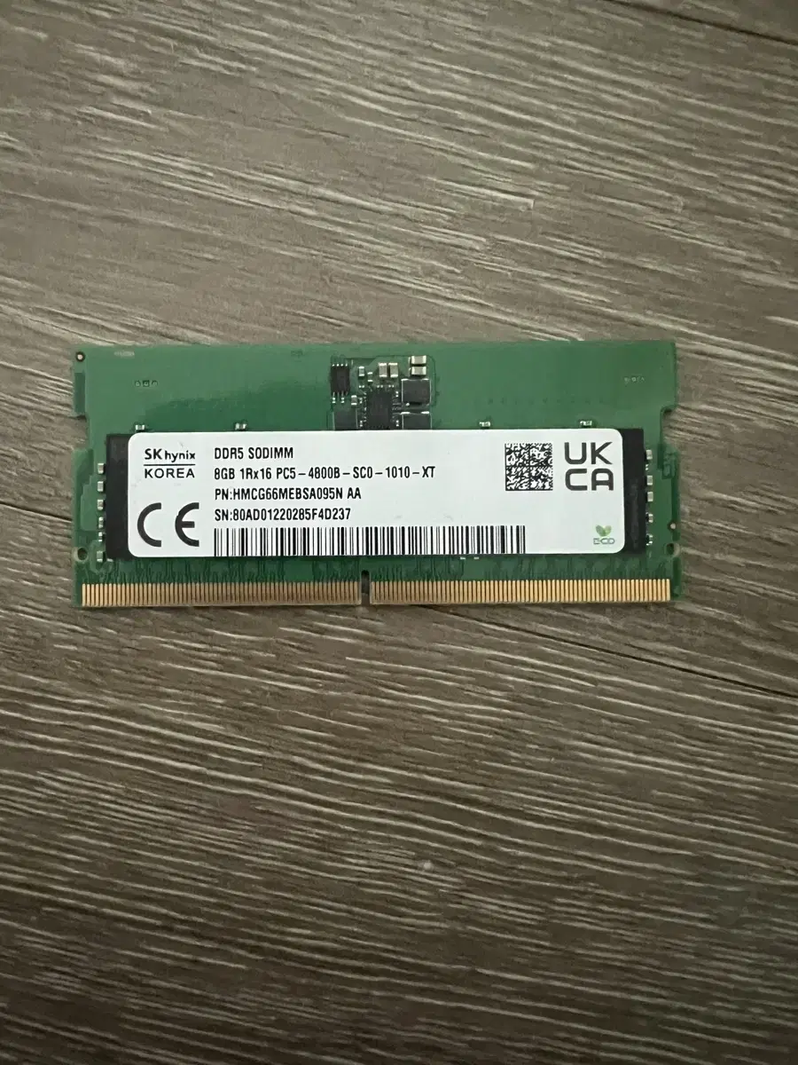 Sk 하이닉스 노트북용 ddr5 8gb 4800