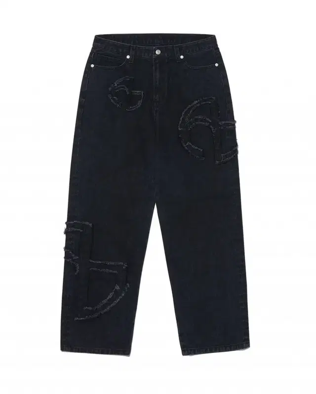 노매뉴얼 심볼 데님 팬츠 SYMBOL PATCHED DENIM PANTS