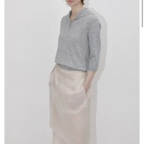 (파르벵)farven DOUBLE LAYERED SKIRT_BEIGE M