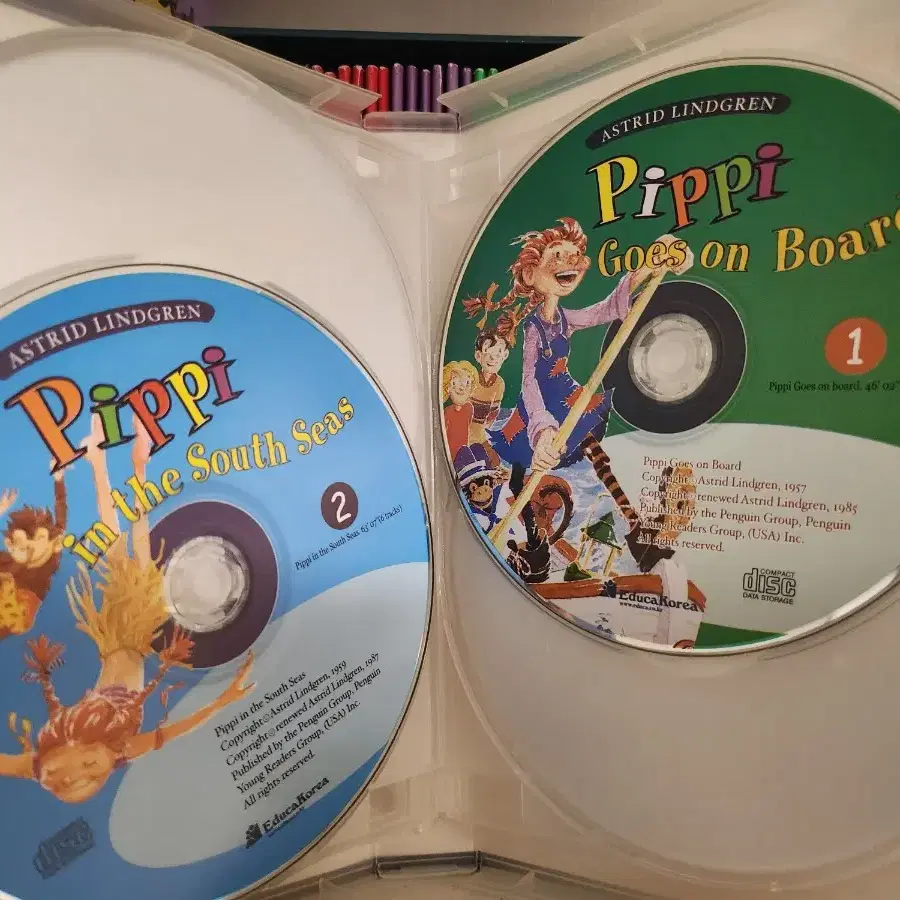 Pippi Longstocking book+ CD set +단어장