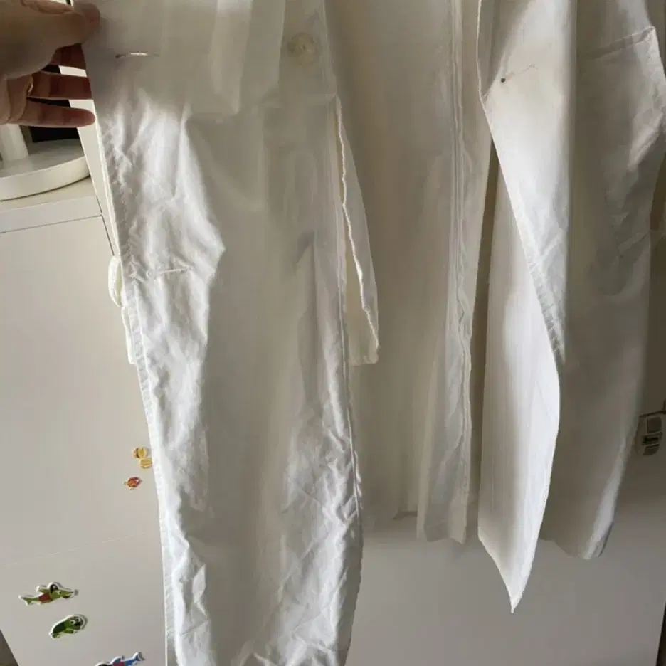 15basis white long jacket